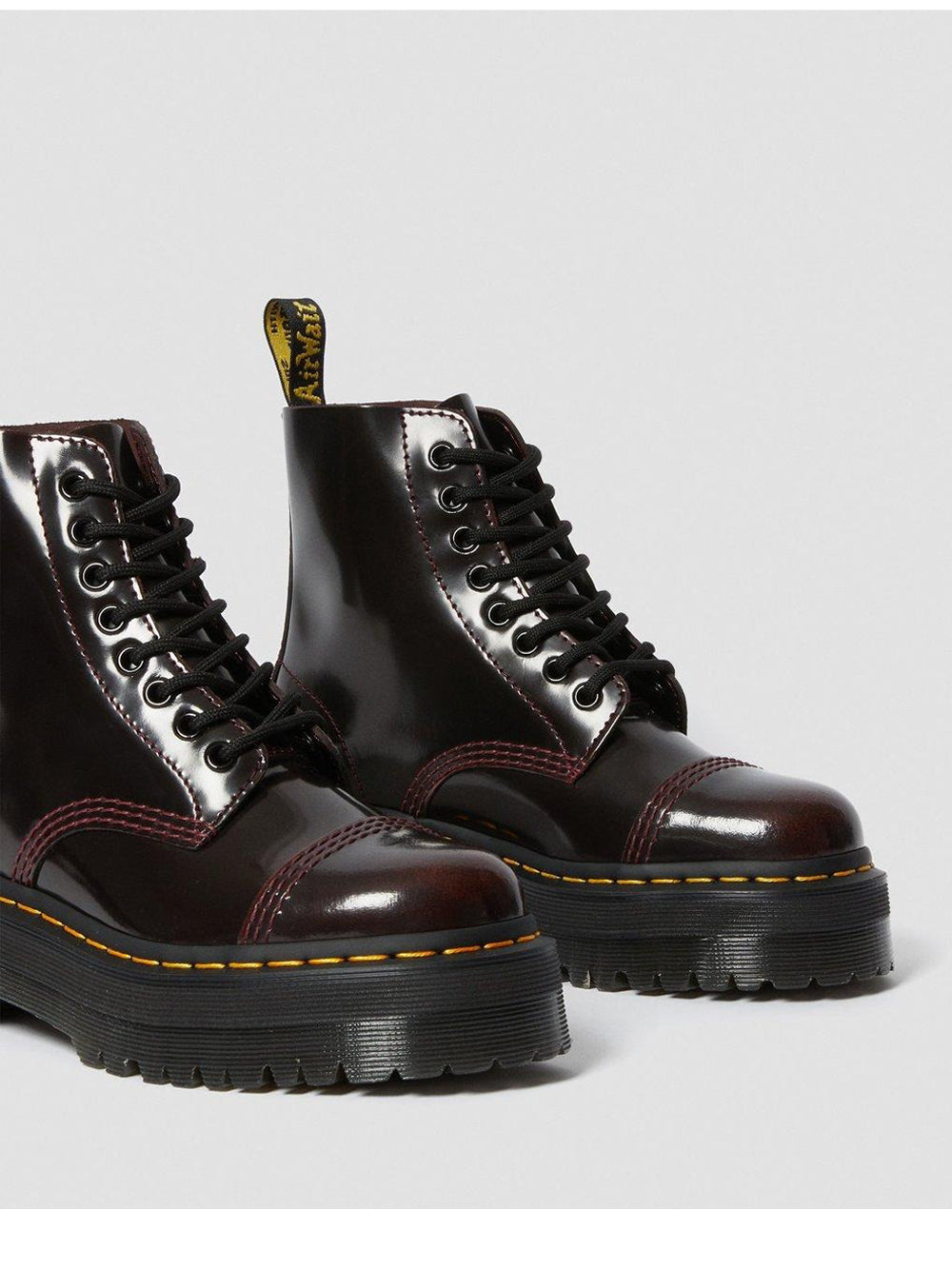 DR. MARTENS Stivaletti platform Donna - Rosso modello SINCLAIR ARCADIA