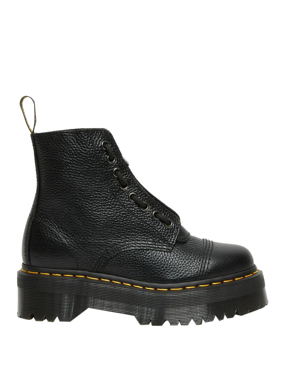 DR. MARTENS Stivaletti platform Donna - Nero modello SINCLAIR MILLED NAPPA