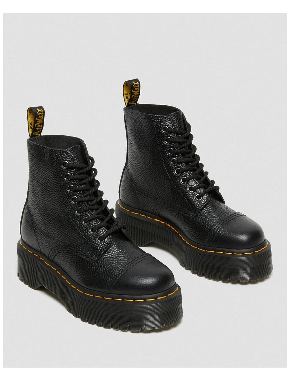 DR. MARTENS Stivaletti platform Donna - Nero modello SINCLAIR MILLED NAPPA