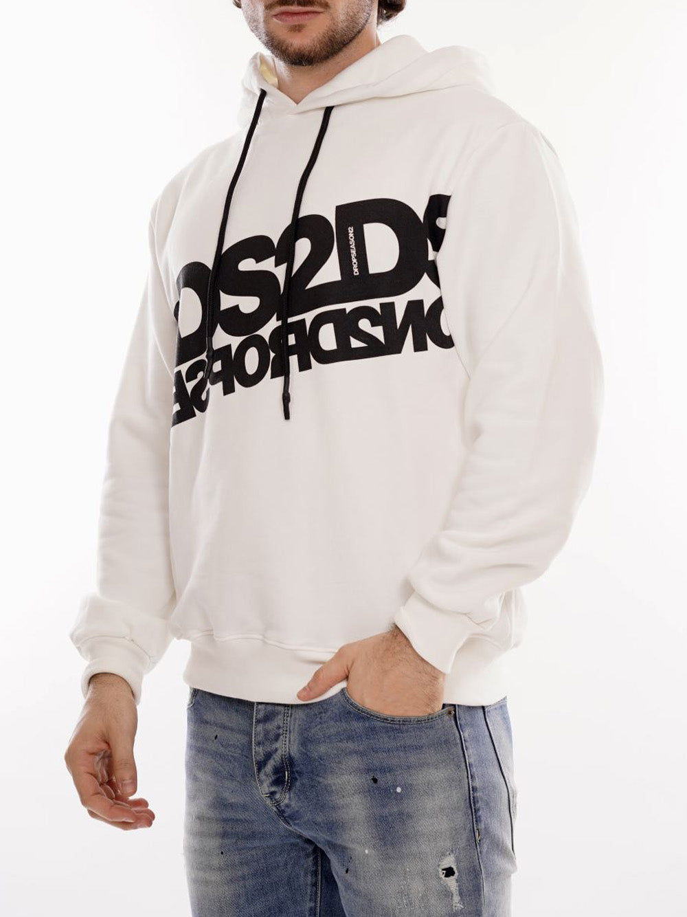 DROP SEASON 2 Felpa Uomo - Bianco modello FW252108