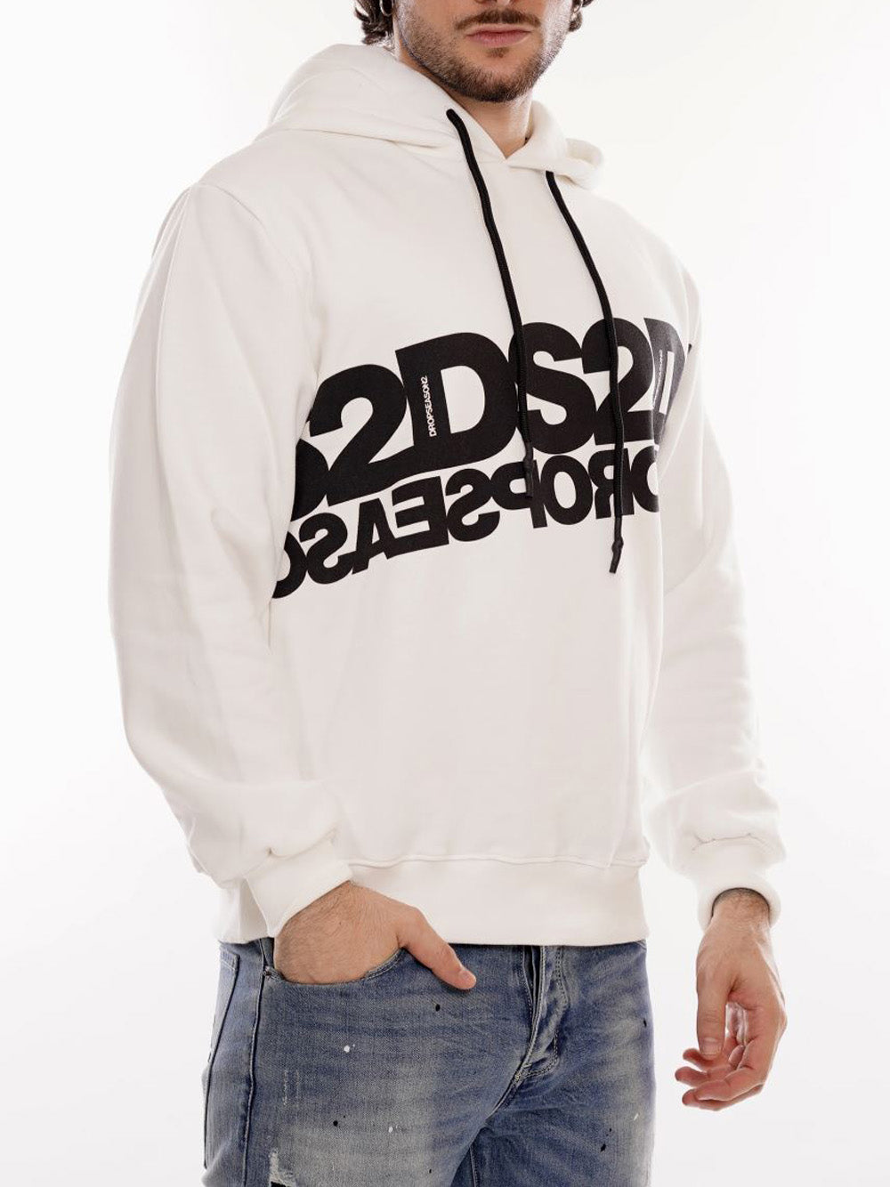 DROP SEASON 2 Felpa Uomo - Bianco modello FW252108
