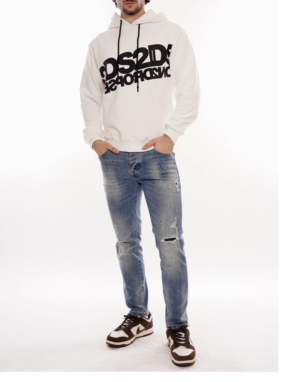 DROP SEASON 2 Felpa Uomo - Bianco modello FW252108