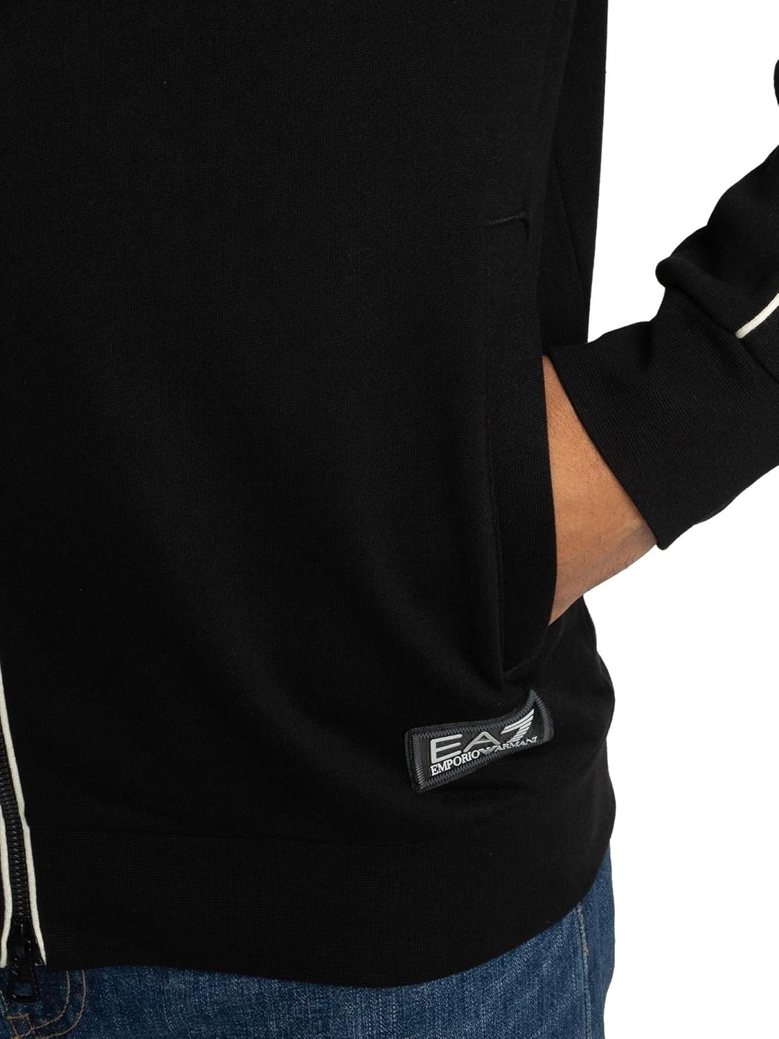 EA7 Felpa con zip Uomo - Nero modello 7M000973AF10377