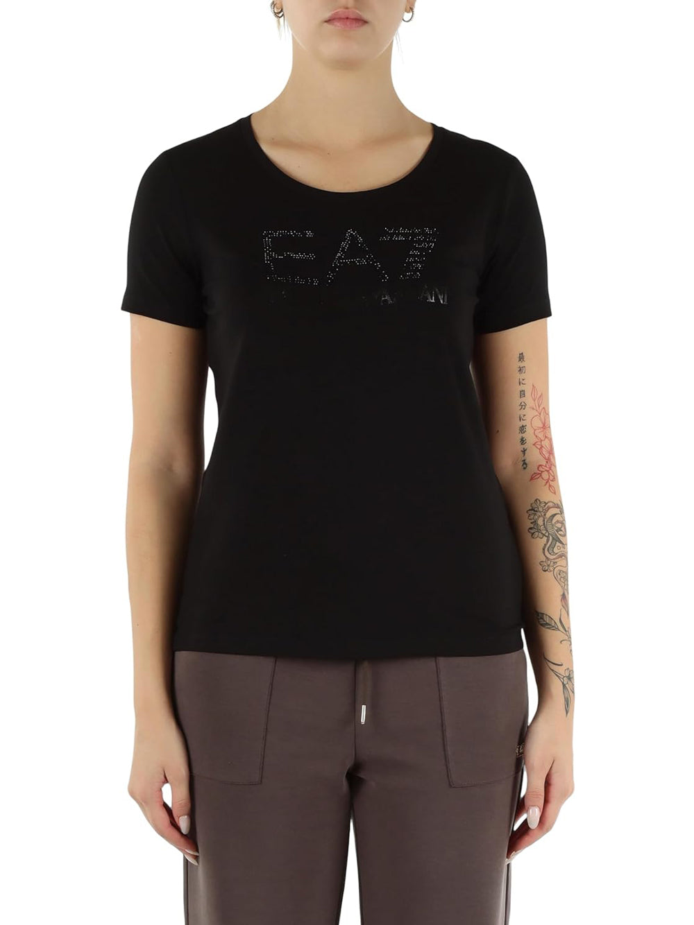 EA7 T-shirt Donna - Nero modello 7W000536AF10373