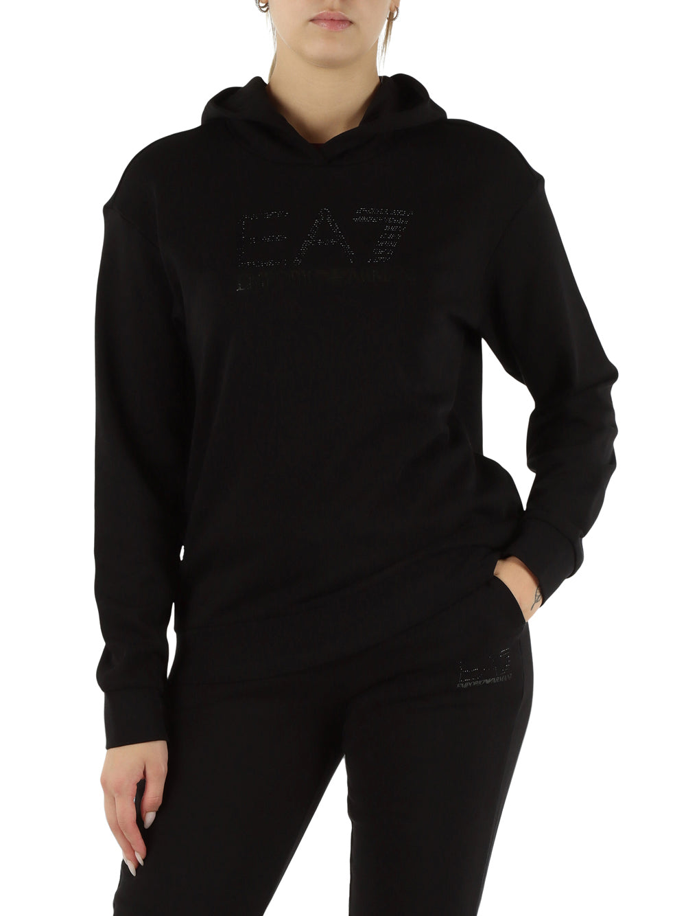 EA7 Felpa Donna - Nero modello 7W000537AF15831