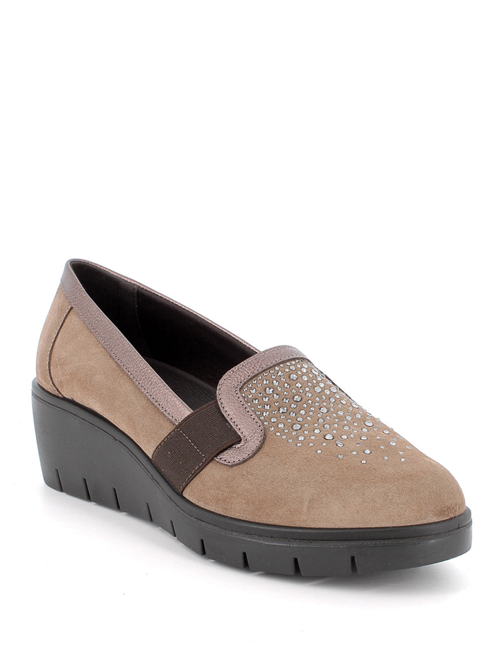 ENVAL SOFT Mocassini con zeppa Donna - Marrone modello 8766111
