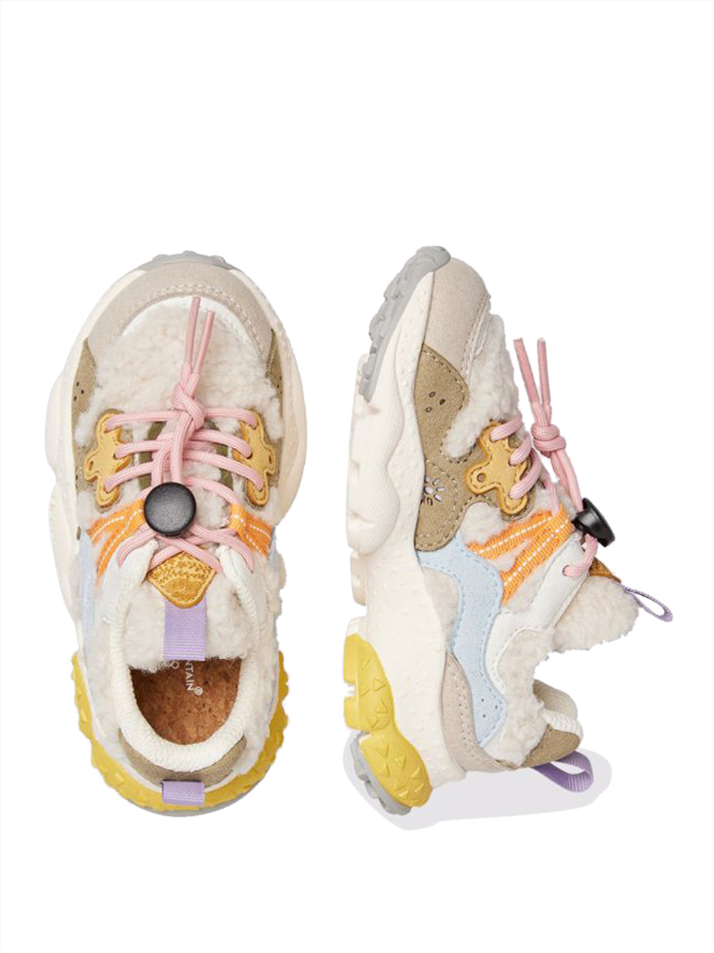 FLOWER MOUNTAIN Sneakers Bambino - Taupe modello YAMANO3