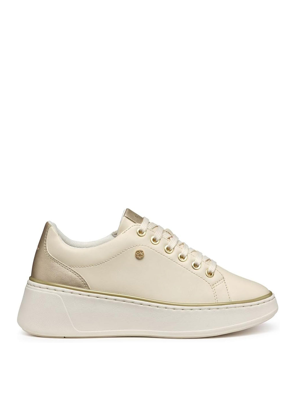 GEOX Sneakers platform Donna - Beige modello D55YHA 054AJ