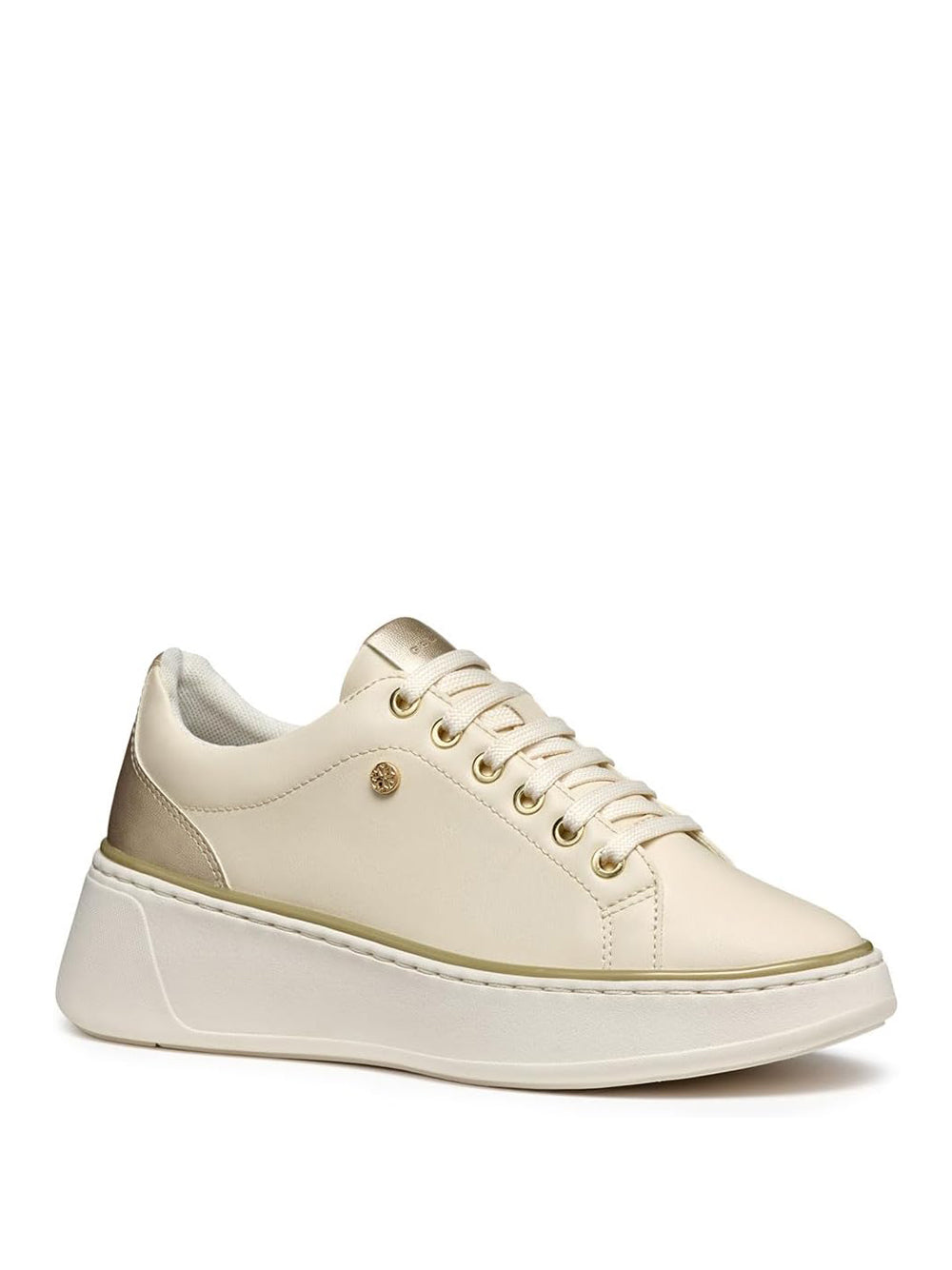GEOX Sneakers platform Donna - Beige modello D55YHA 054AJ