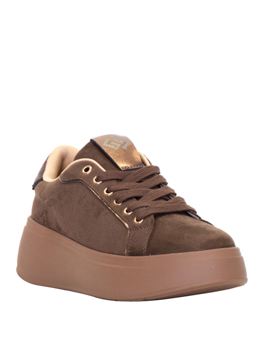 GOLD&GOLD Sneakers Donna - Marrone modello GB973