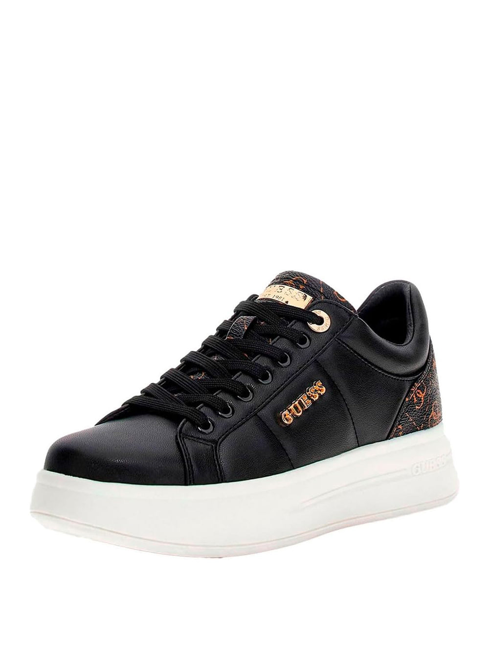 GUESS Sneakers platform Donna - Nero modello FLFWLLPEL12
