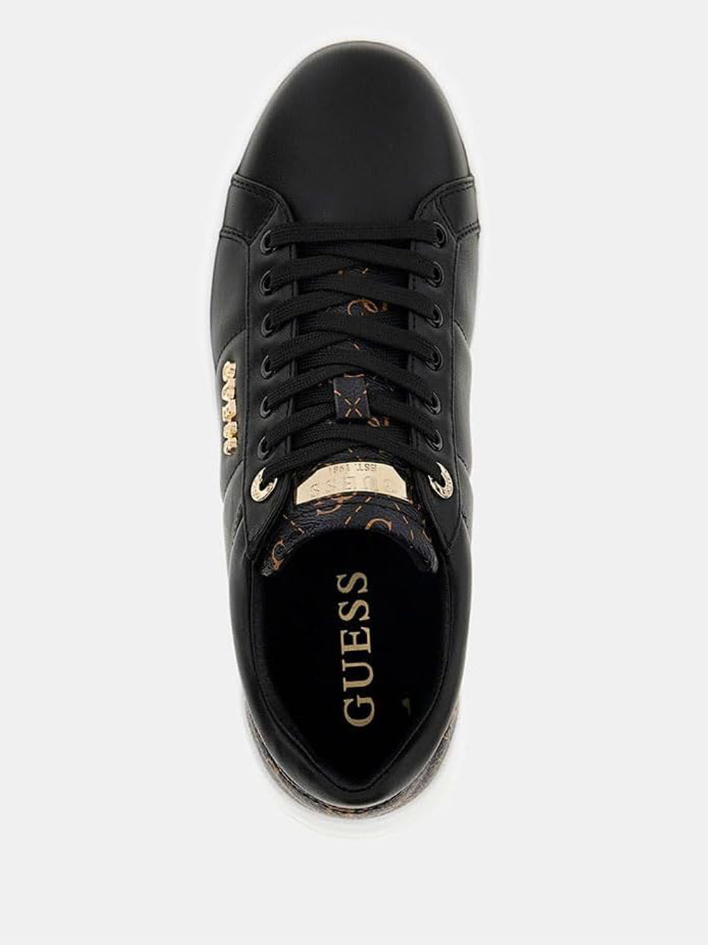 GUESS Sneakers platform Donna - Nero modello FLFWLLPEL12