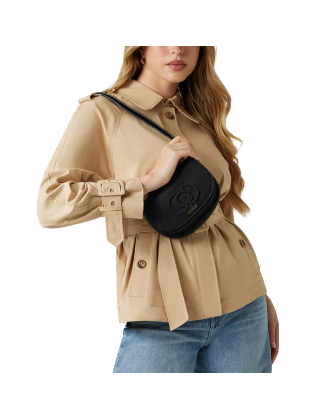 GUESS Borsa a Tracolla Donna - Nero modello HWBG9536780