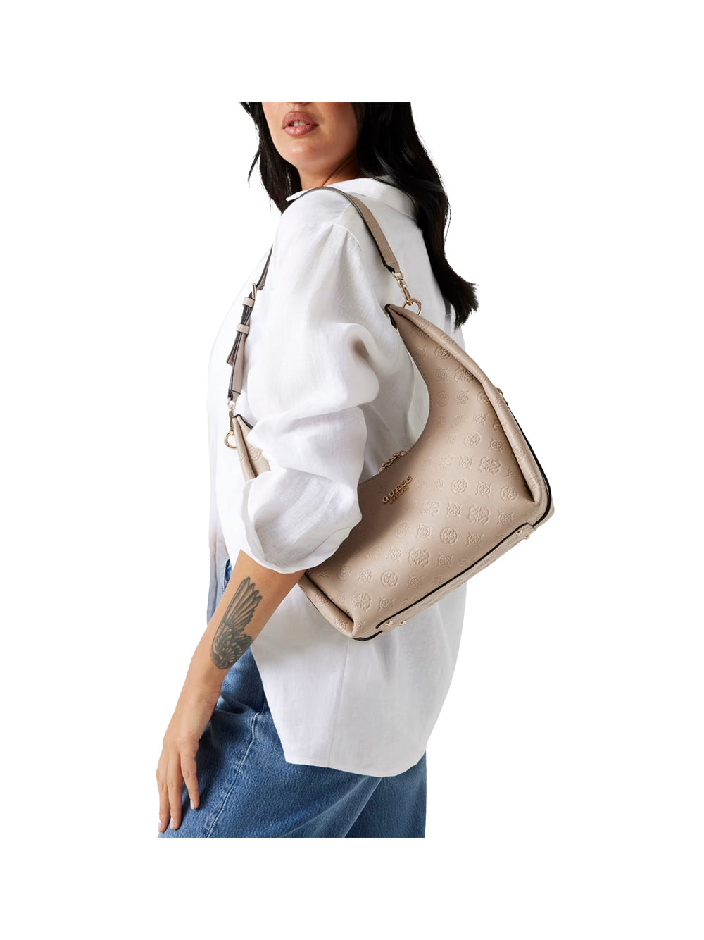 GUESS Borsa a Spalla Donna - Taupe modello HWPD9665020