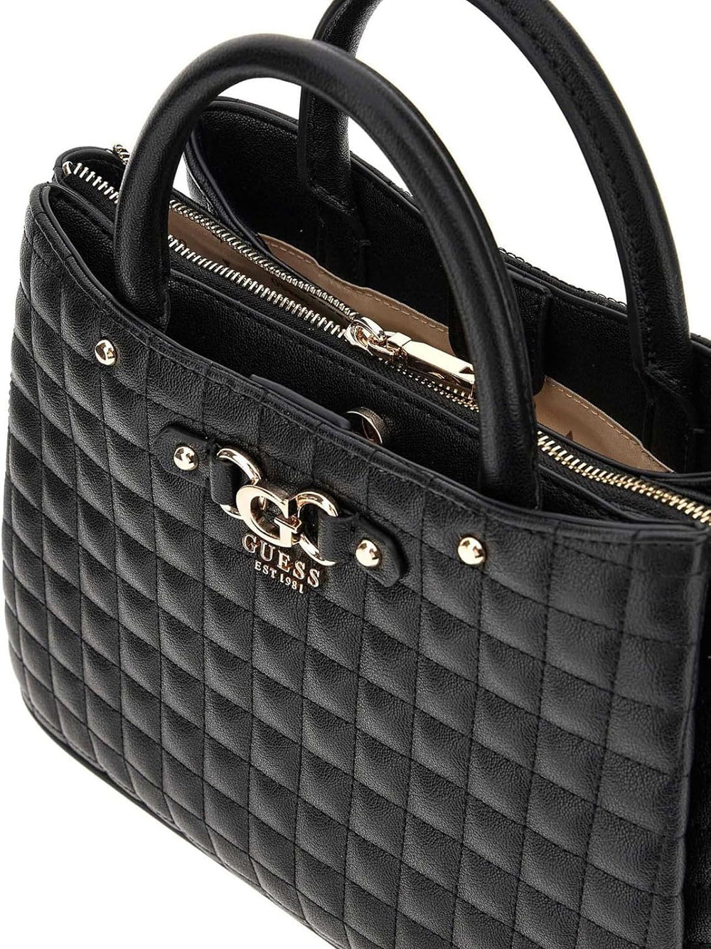 GUESS Borsa a Mano Trapuntata Donna - Nero modello HWQG8424060