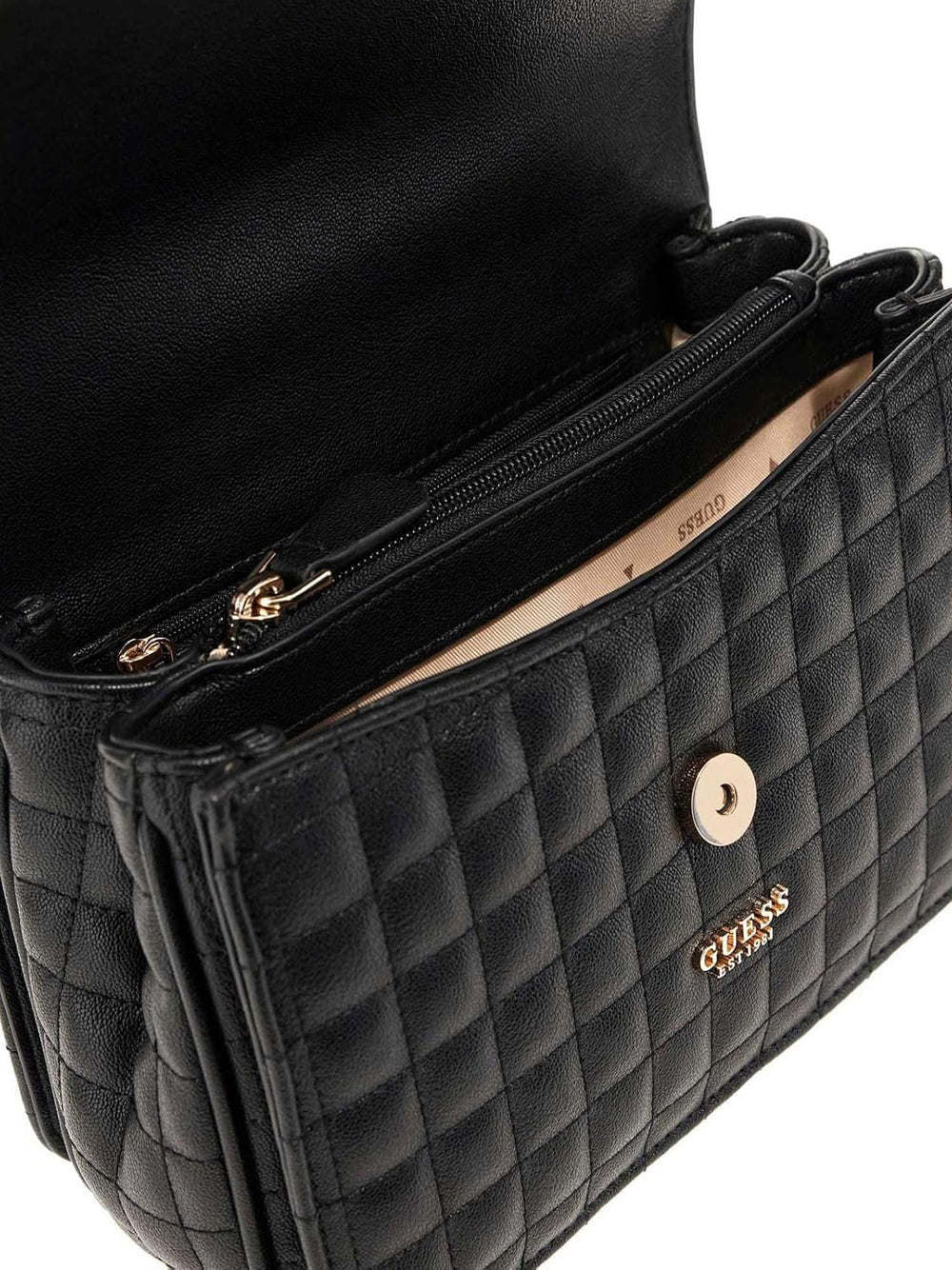 GUESS Borsa a Tracolla Trapuntata Donna - Nero modello HWQG8424210