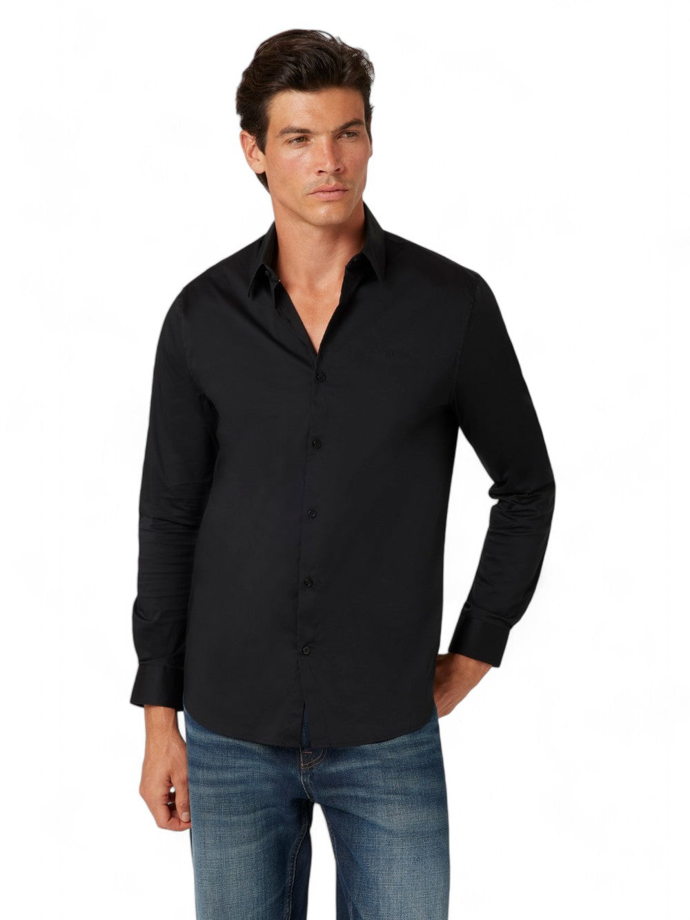 GUESS Camicia Uomo - Nero modello M1YH20W7ZK1