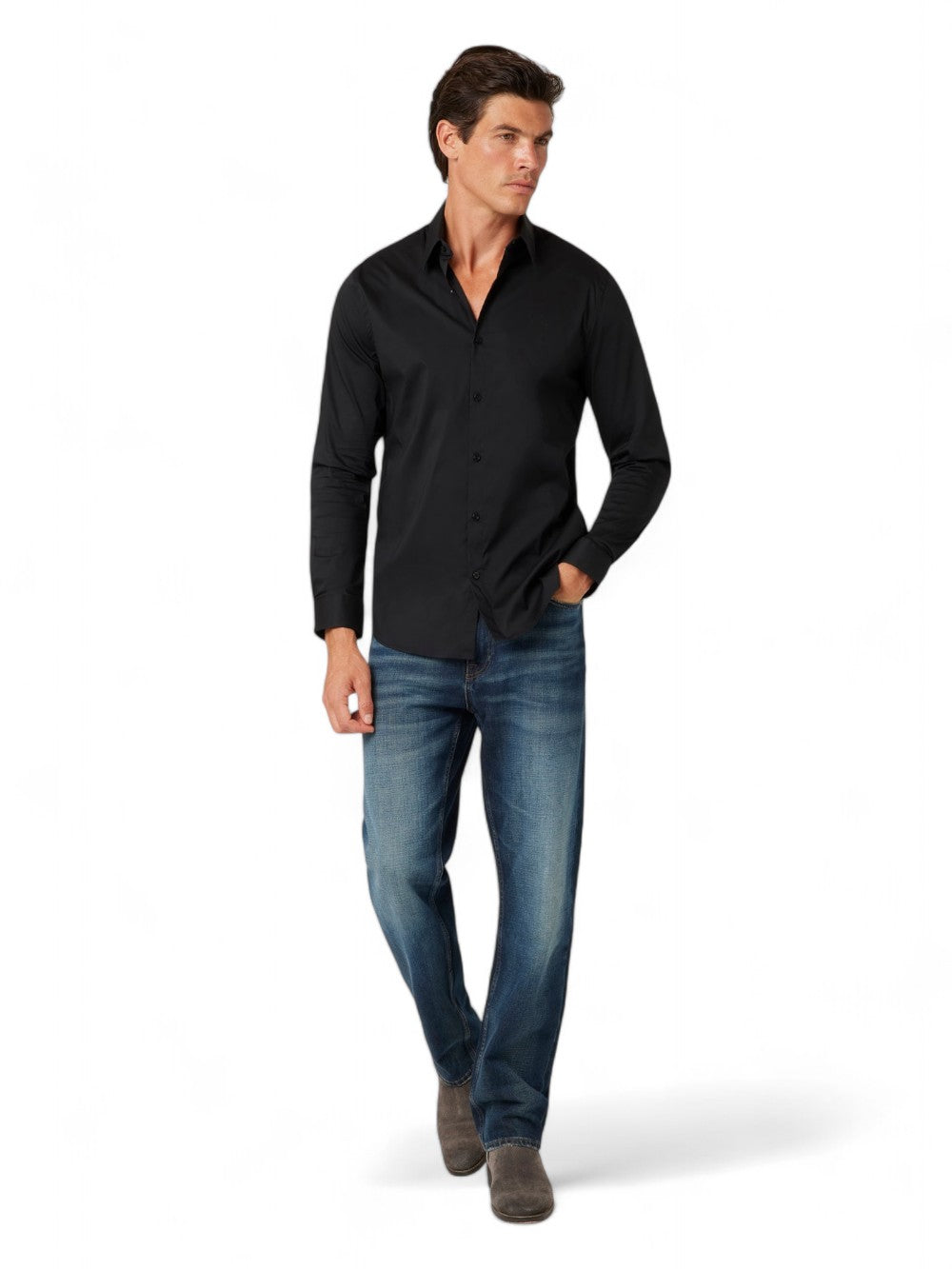 GUESS Camicia Uomo - Nero modello M1YH20W7ZK1