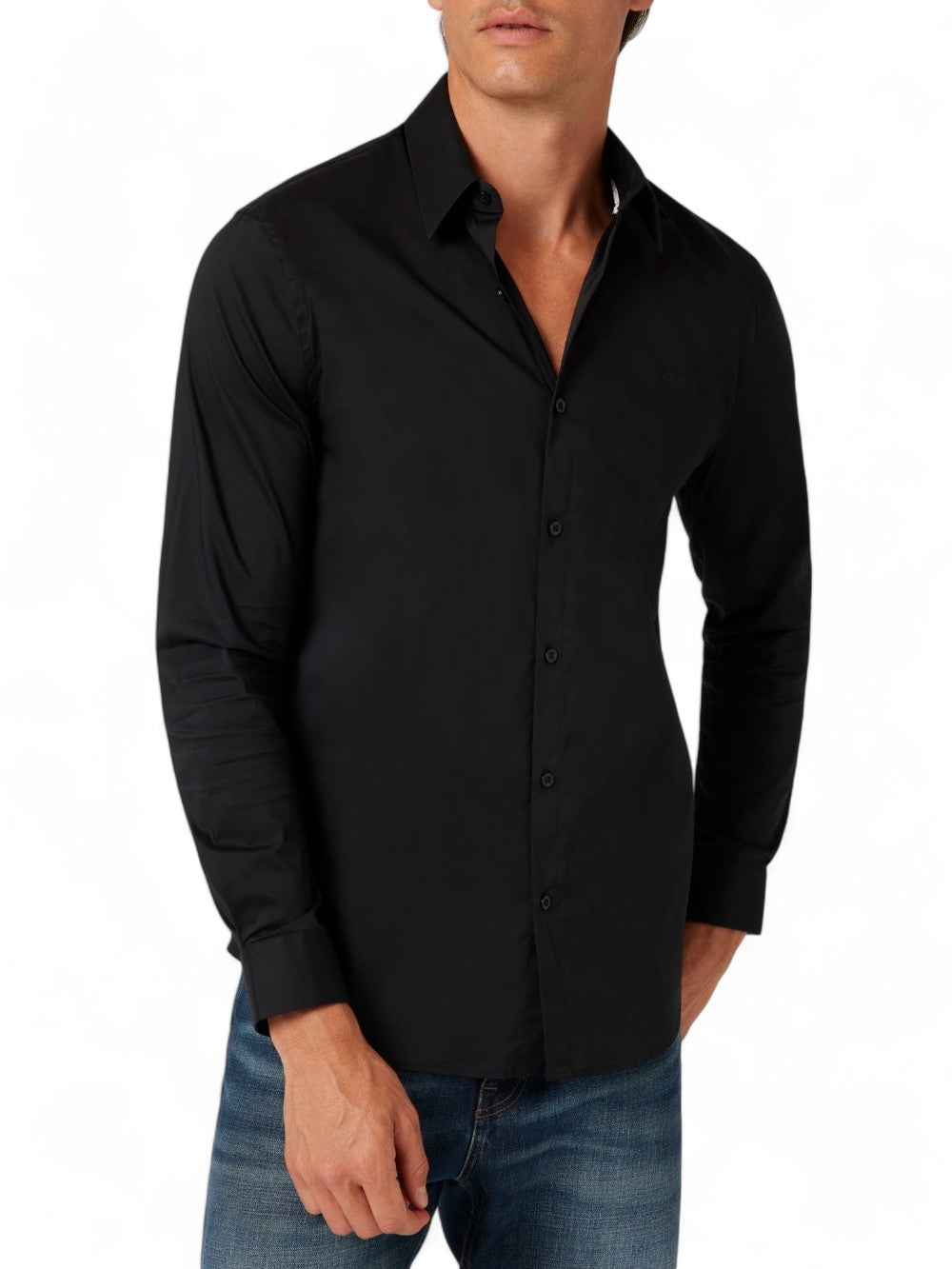 GUESS Camicia Uomo - Nero modello M1YH20W7ZK1