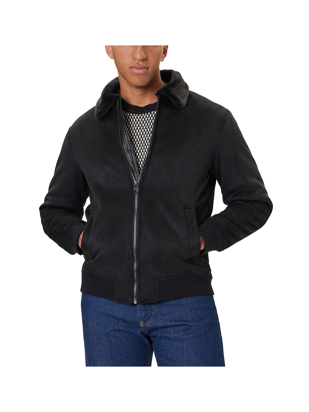 GUESS Giubbino Uomo - Nero modello M5BL43W2302