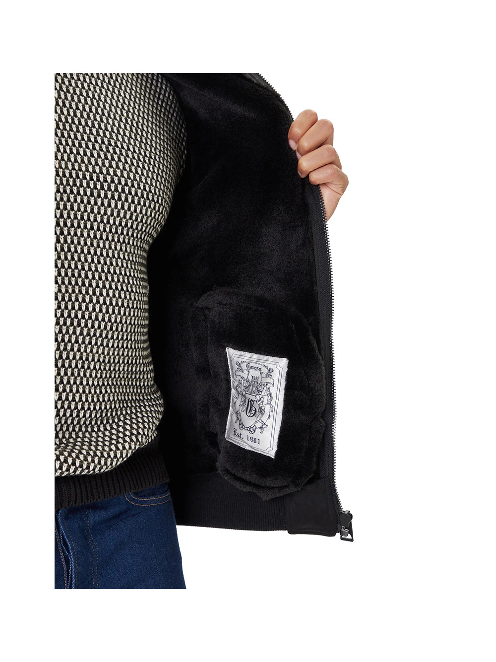 GUESS Giubbino Uomo - Nero modello M5BL43W2302