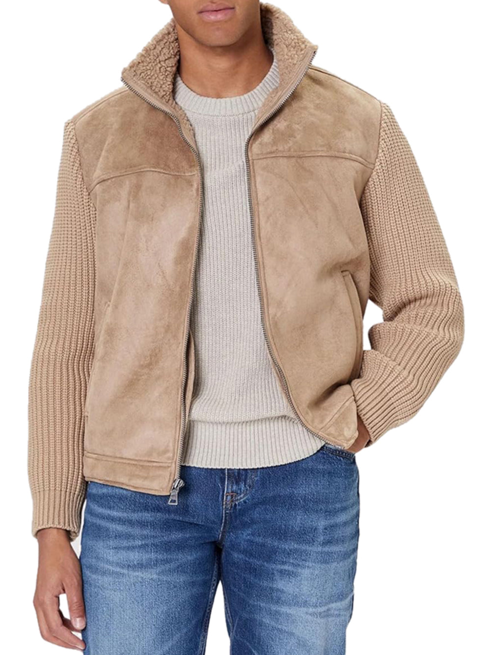 GUESS Cardigan Uomo - Beige modello M5BR79Z5570