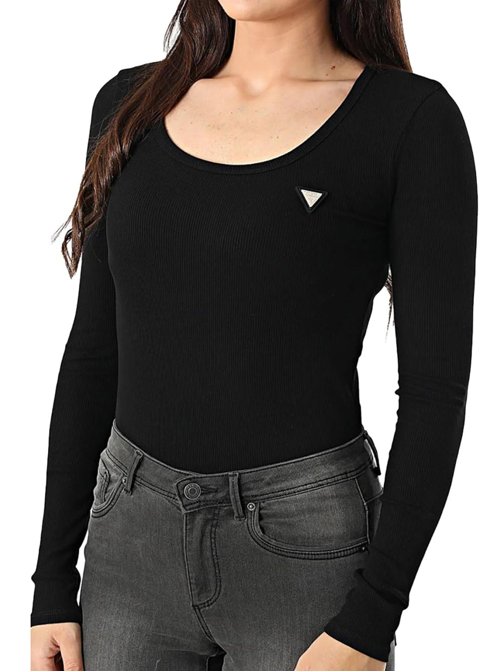 GUESS T-shirt Donna - Nero modello V4BP07K8RT2