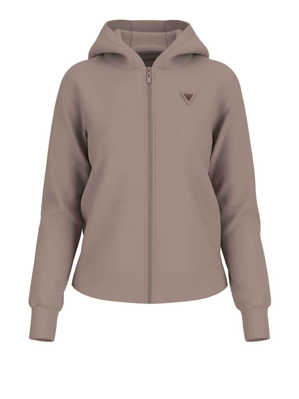GUESS Felpa con zip Donna - Taupe modello V4YQ06KCAY2