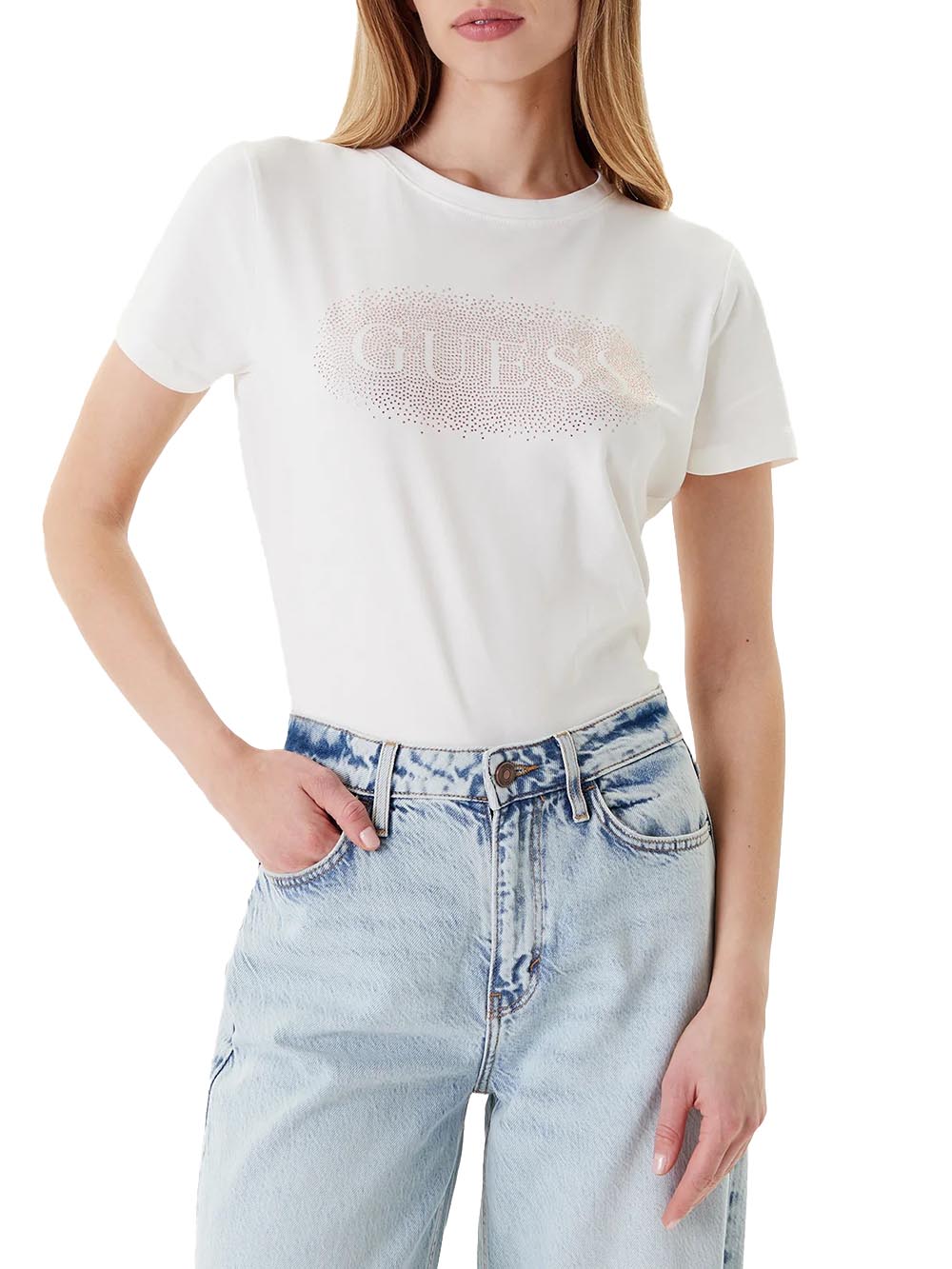 GUESS T-shirt Donna - Bianco modello V5YI08J1314