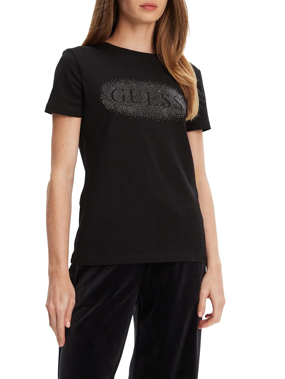 GUESS T-shirt Donna - Nero modello V5YI08J1314
