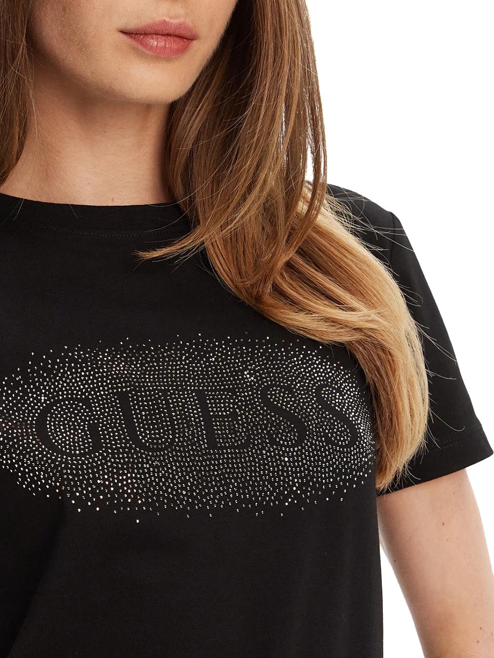 GUESS T-shirt Donna - Nero modello V5YI08J1314