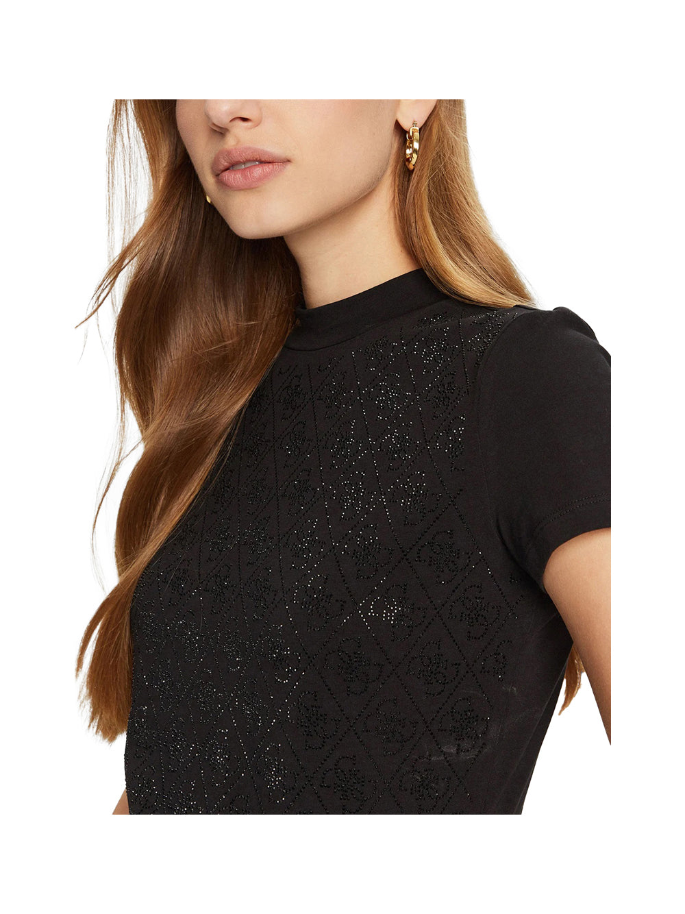 GUESS T-shirt Donna - Nero modello W4BI26J1314