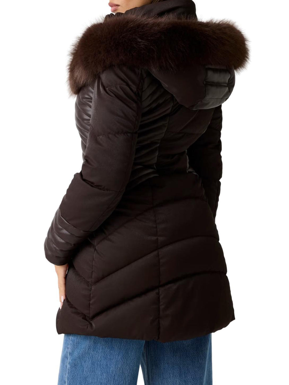 GUESS Giubbino Donna - Marrone modello W4BL61WGLZ0
