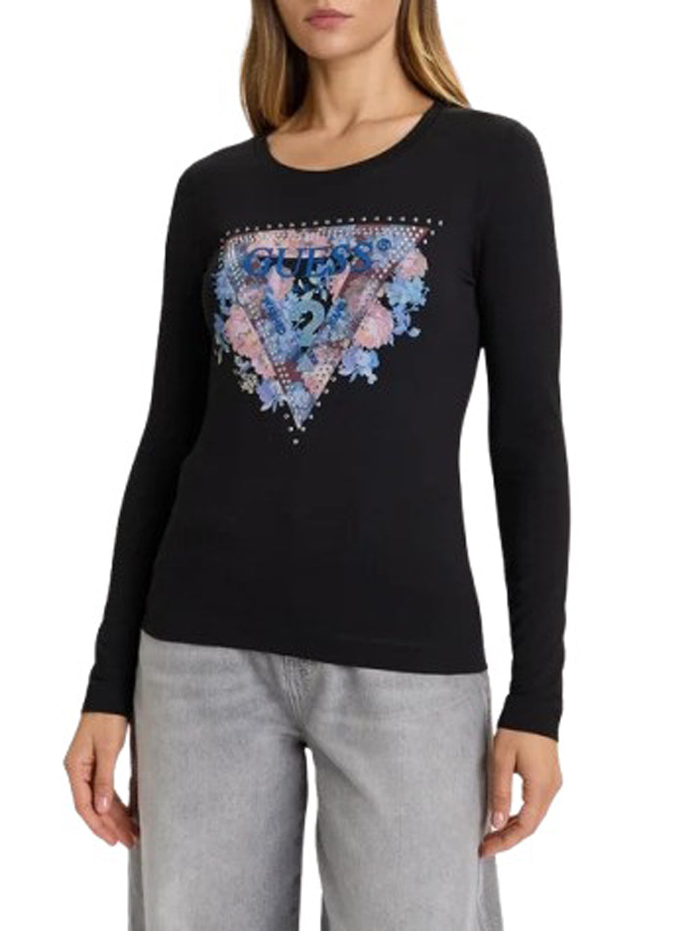 GUESS Maglia Donna - Nero modello W5BI74J1314