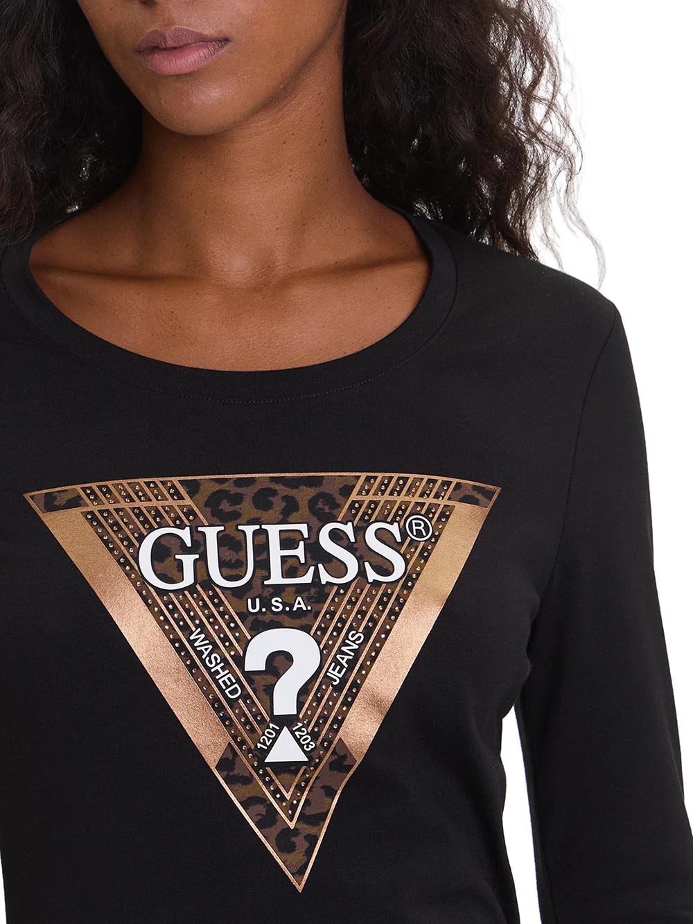 GUESS Maglia Donna - Nero modello W5BI75J1314