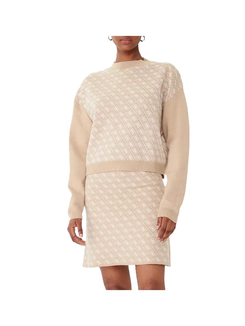 GUESS Maglione logato Donna - Taupe modello W5BR23Z3JD2