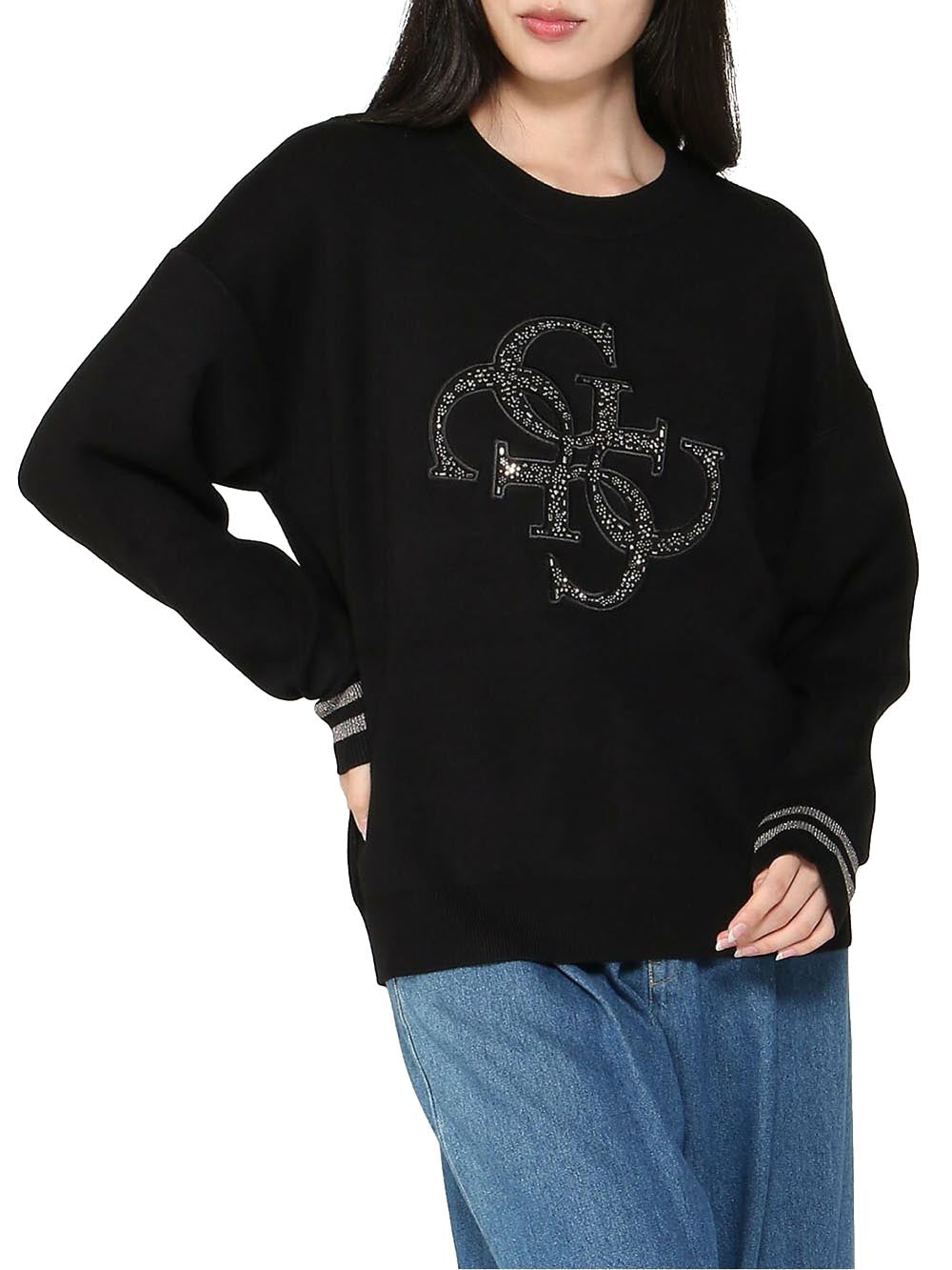 GUESS Maglione Donna - Nero modello W5BR42Z26I2