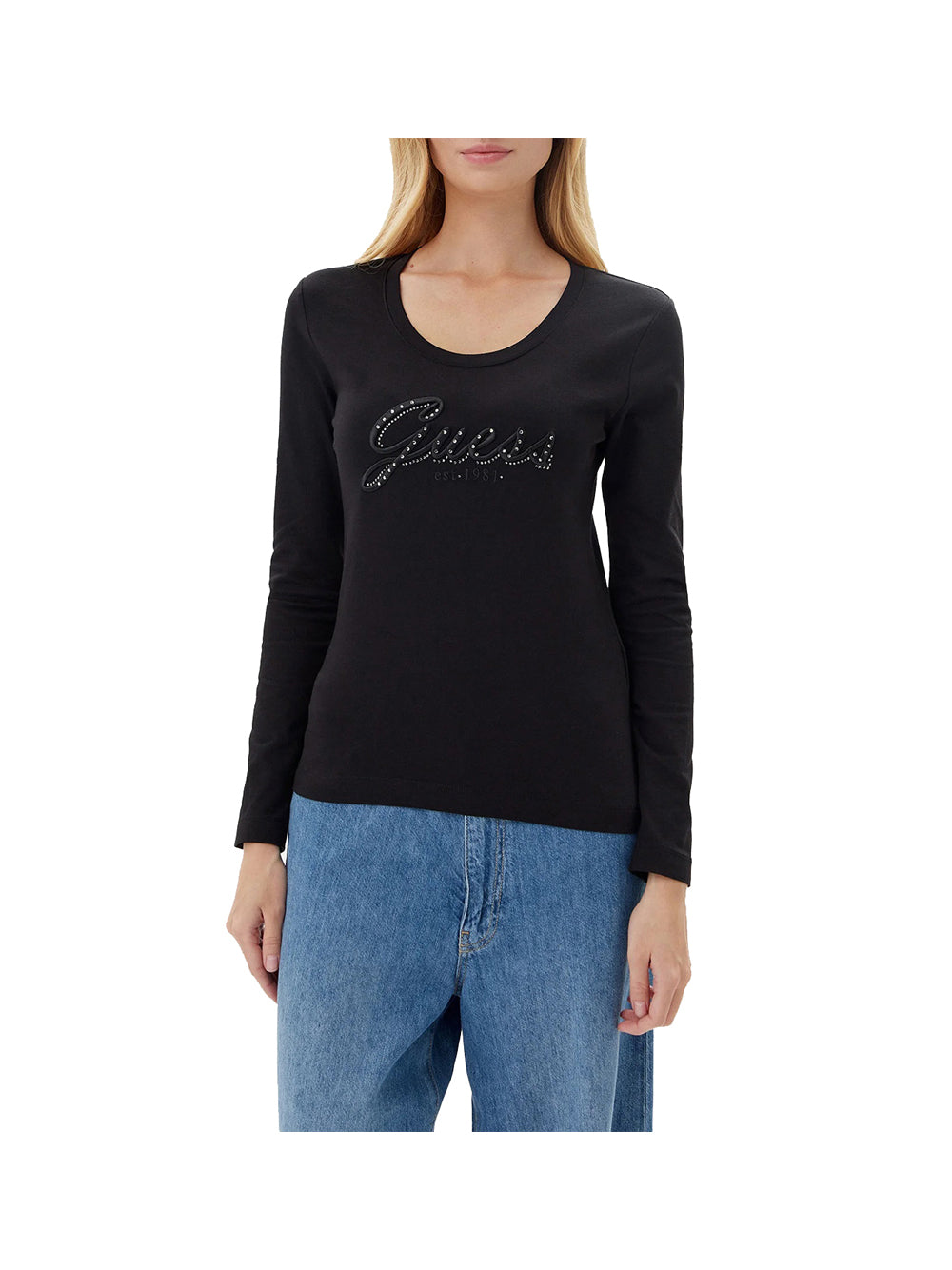GUESS Maglia Donna - Nero modello W5YI26J1314