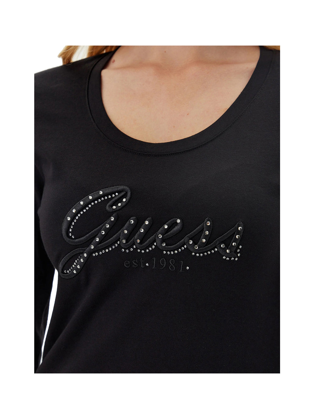 GUESS Maglia Donna - Nero modello W5YI26J1314