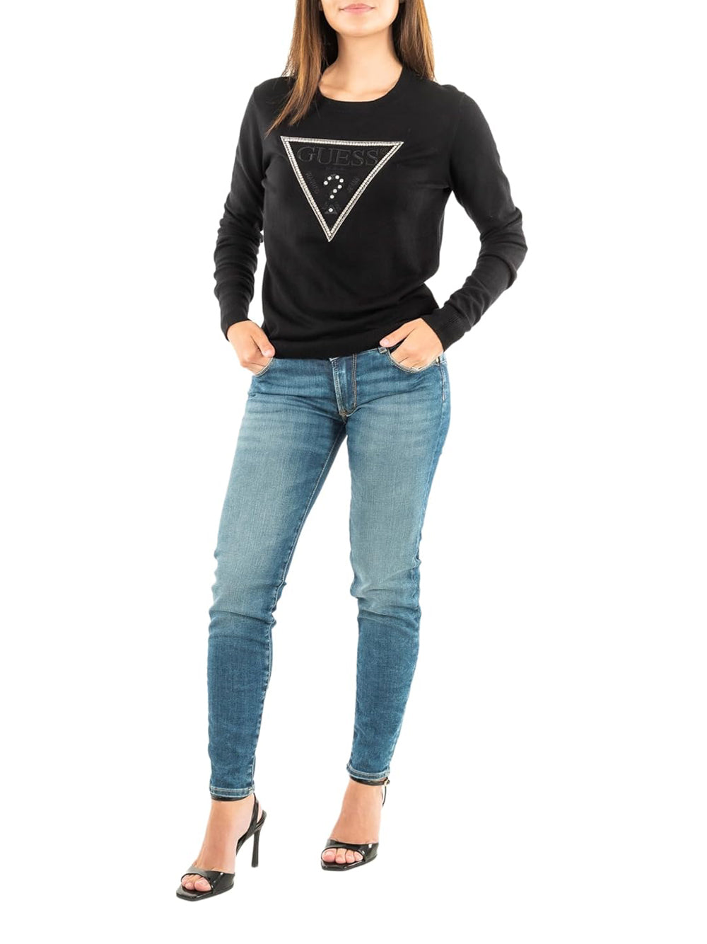 GUESS Maglione Donna - Nero modello W5YR23Z2NQ2