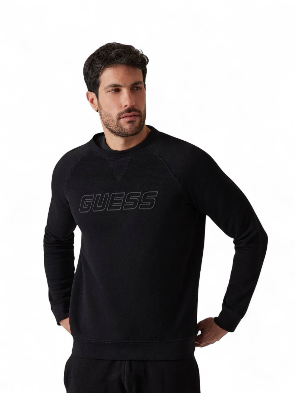 GUESS Felpa Uomo - Nero modello Z4YQ16KAIJ1