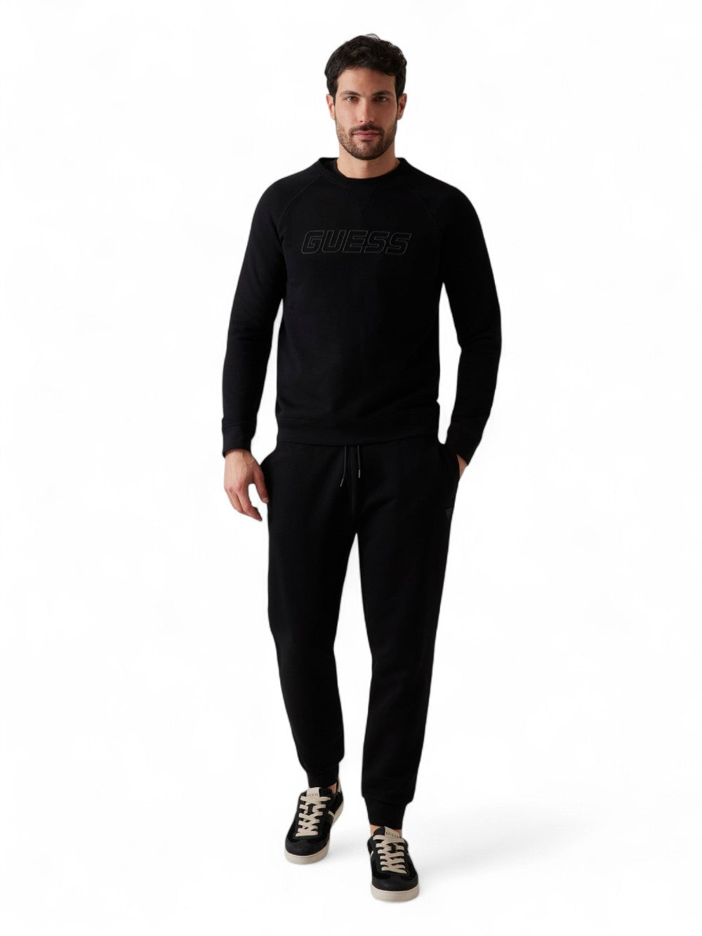 GUESS Felpa Uomo - Nero modello Z4YQ16KAIJ1