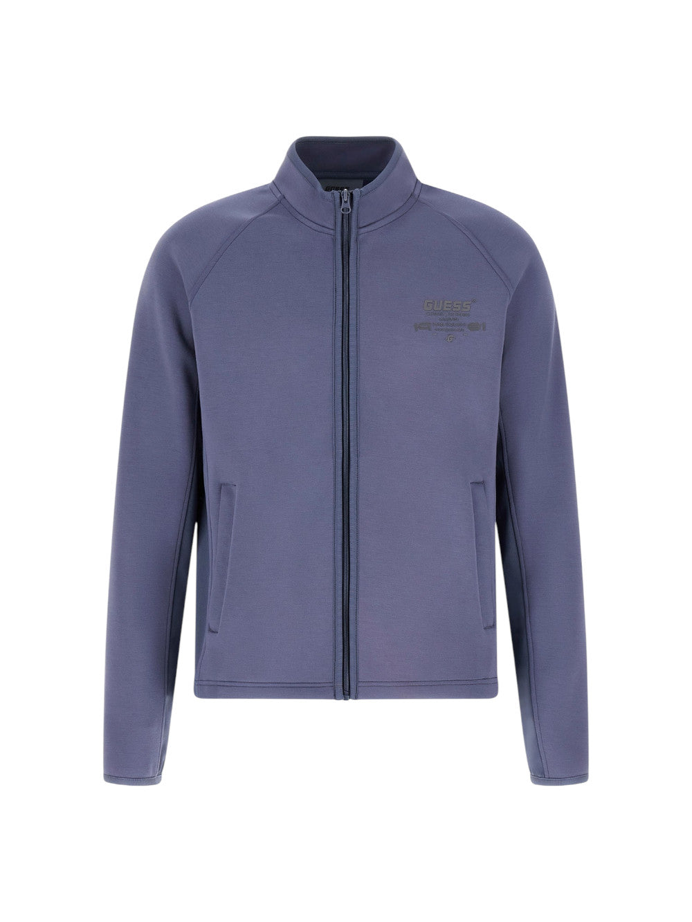 GUESS Felpa con zip Uomo - Blu modello Z5BQ01KCNS2