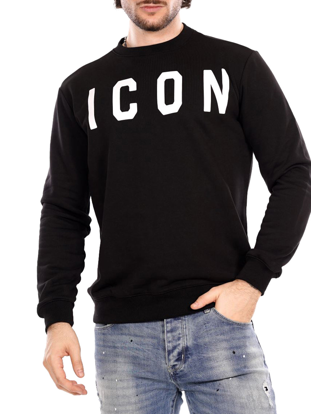 ICON Felpa Uomo - Nero modello ICUF2W6F001