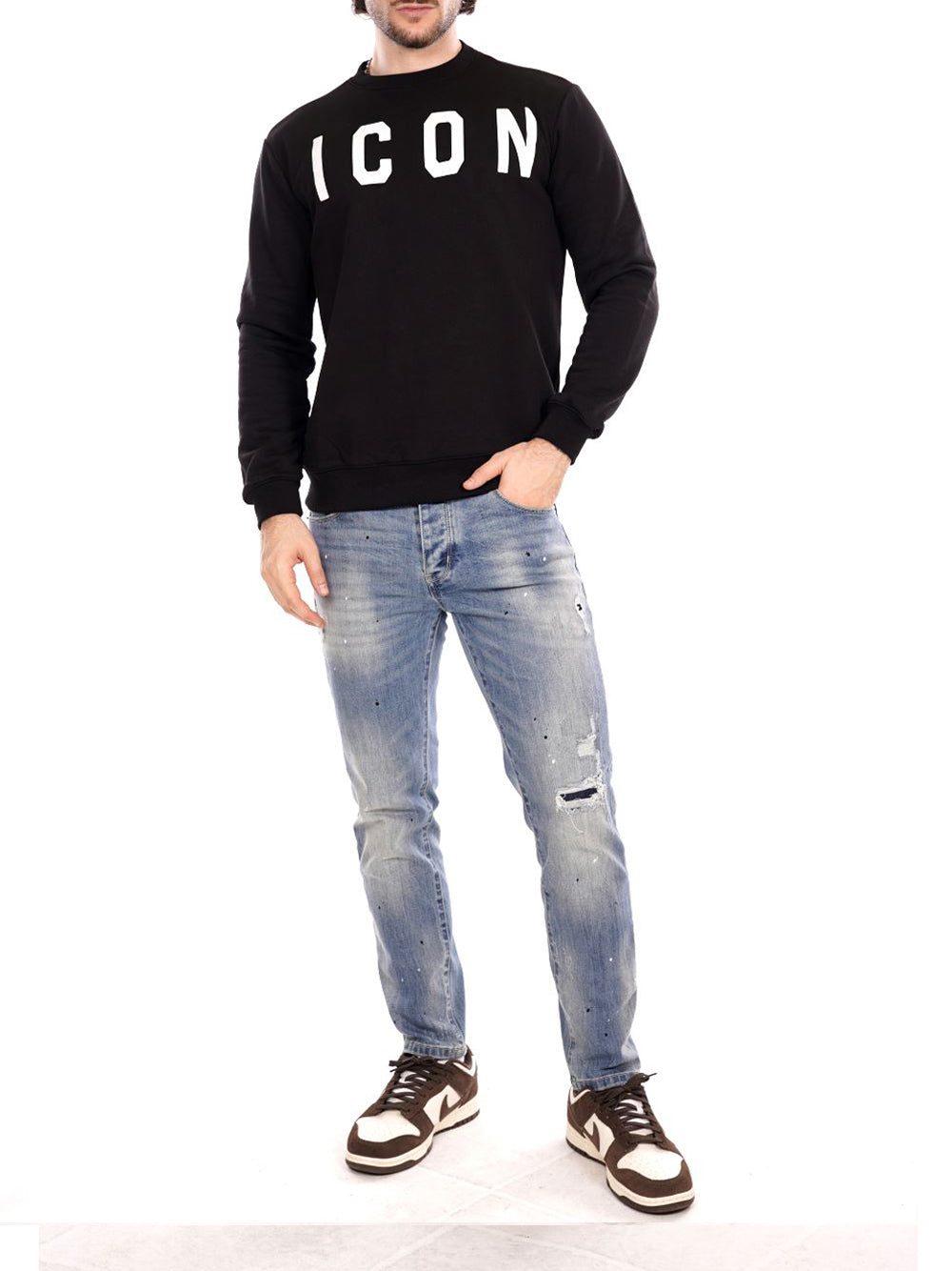 ICON Felpa Uomo - Nero modello ICUF2W6F001