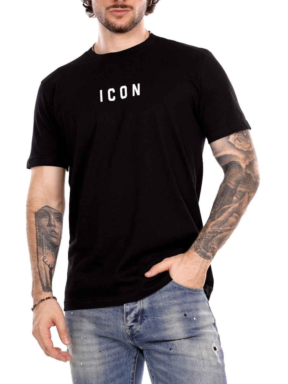 ICON T-shirt Uomo - Nero modello ICUF2W6T002