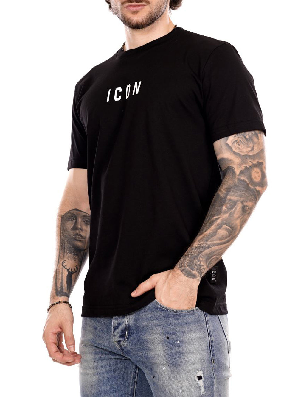 ICON T-shirt Uomo - Nero modello ICUF2W6T002
