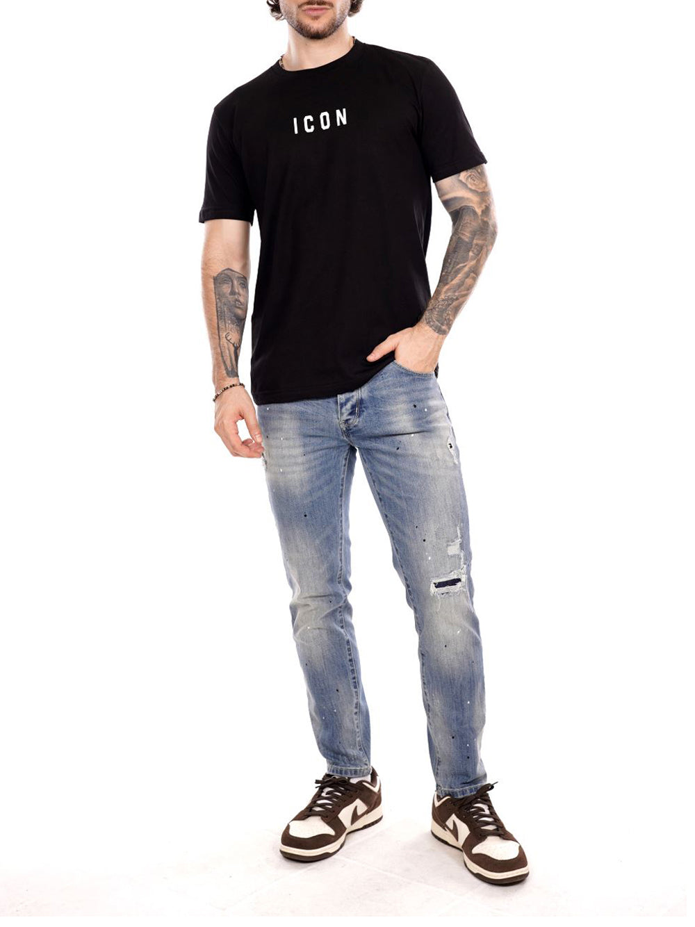 ICON T-shirt Uomo - Nero modello ICUF2W6T002
