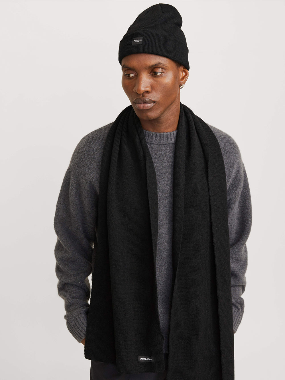 JACK&JONES Sciarpa Uomo - Nero modello 12102728