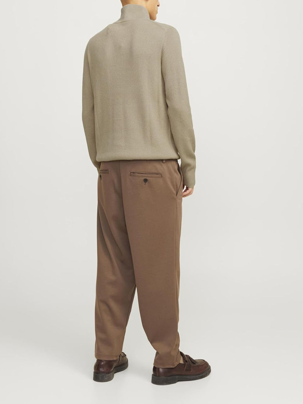 JACK&JONES Maglione con zip Uomo - Grigio modello 12257773